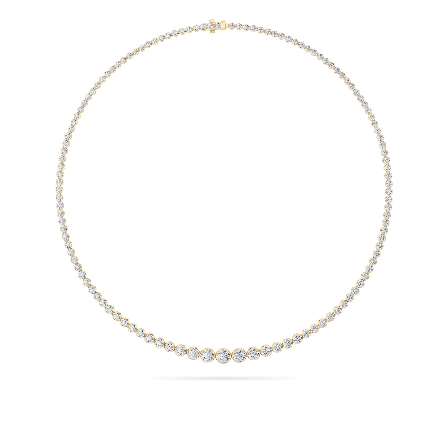 Lab Grown Diamonds Graduated Tennis Necklace - Brilliance Direct