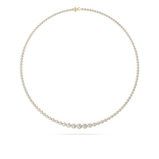 Lab Grown Diamonds Graduated Tennis Necklace - Brilliance Direct