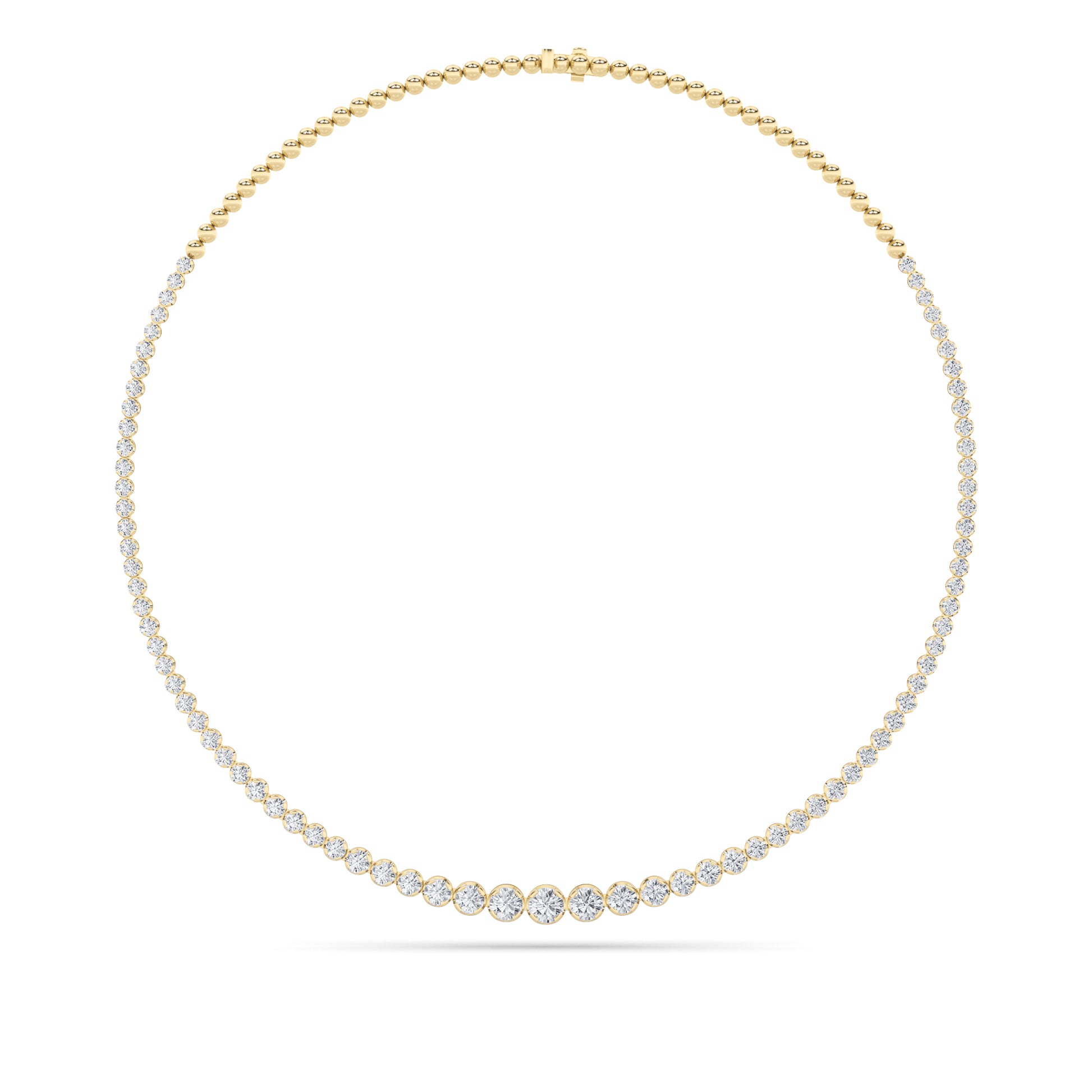 Halfway Graduated Tennis Necklace - Brilliance Direct