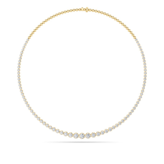 Halfway Graduated Tennis Necklace - Brilliance Direct