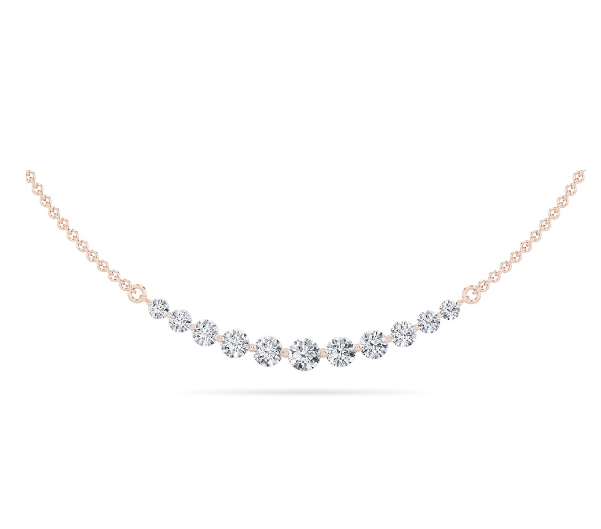 3CTW Smiley Lab Grown Diamond Necklace - Brilliance Direct