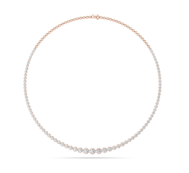 Halfway Graduated Tennis Necklace - Brilliance Direct