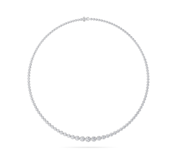 Lab Grown Diamonds Graduated Tennis Necklace - Brilliance Direct