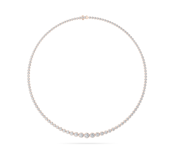 Lab Grown Diamonds Graduated Tennis Necklace - Brilliance Direct