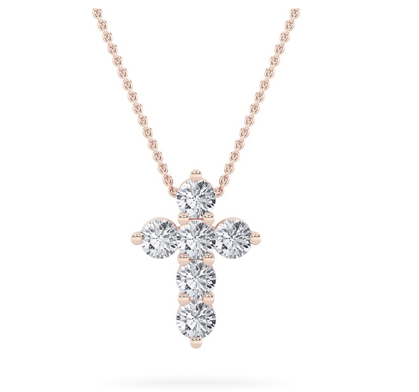 1.5CTW Lab Grown Diamonds Cross Pendant - Brilliance Direct